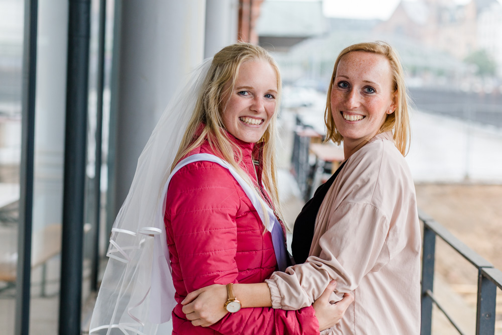 JGA-Shooting in der Speicherstadt und Hafencity Hamburg im Regen